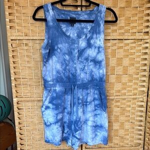 GAP Blue Tie-Dye Romper- Medium- EUC